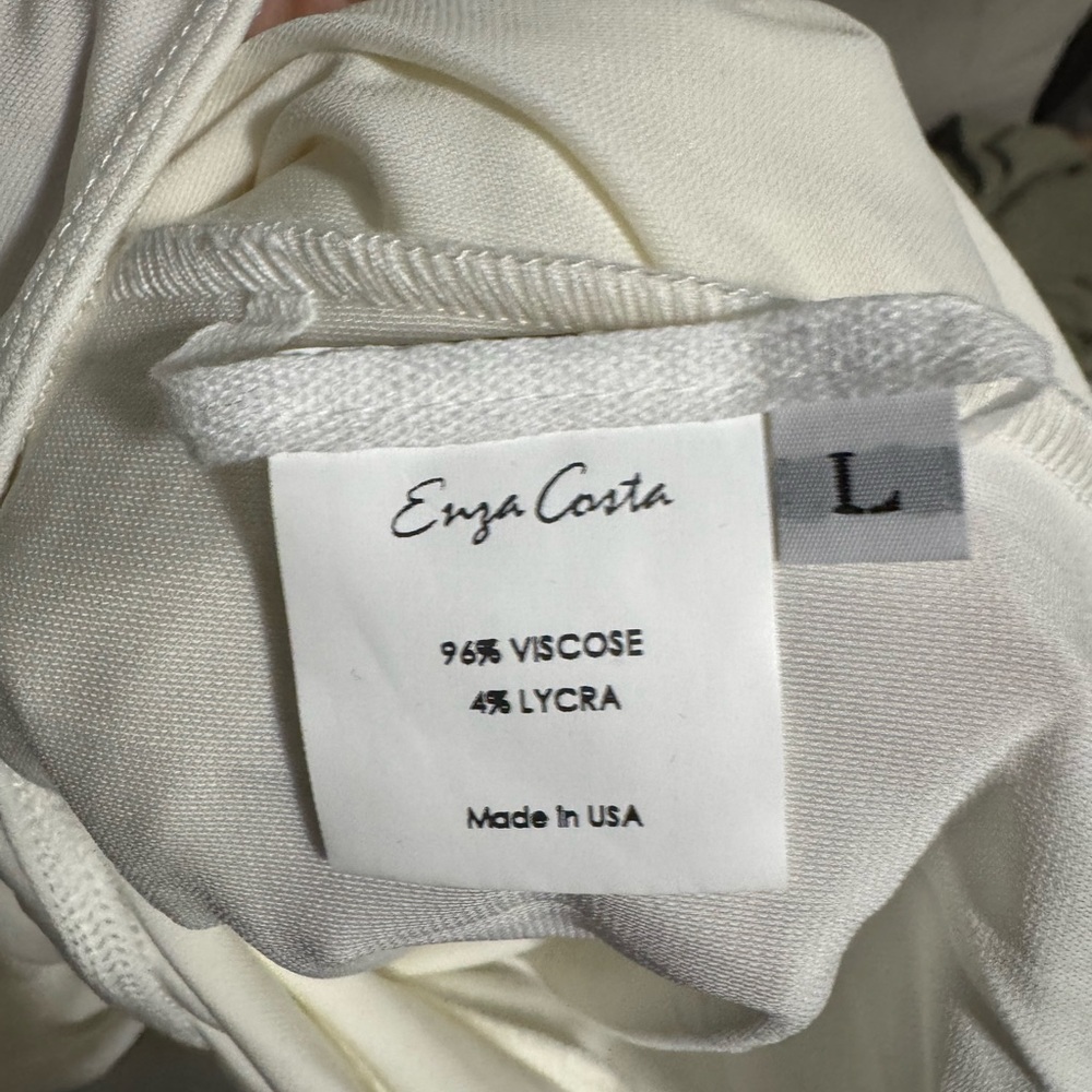 Enza Costa Wrap Long Sleeve Bodysuit - Picture 7 of 7